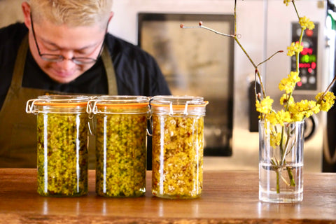 Toyoshima: ecosystem of Lake Kawaguchiko in a plate at the foothills of Mt.Fuji
