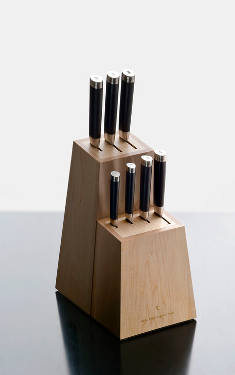Bloc à couteaux en bois