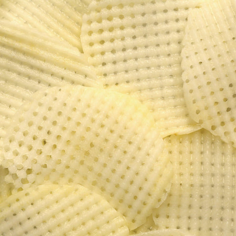Waffle cut using wave blade and julienne blade with La Mandoline Michel BRAS KItchenware by KAI